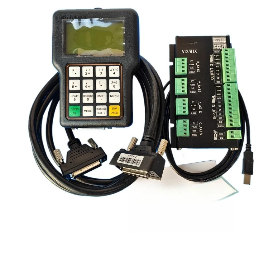 English Version A11E Set CNC Controller Original Three-axis Motion Controller Suitable for CNC Router Milling Machine