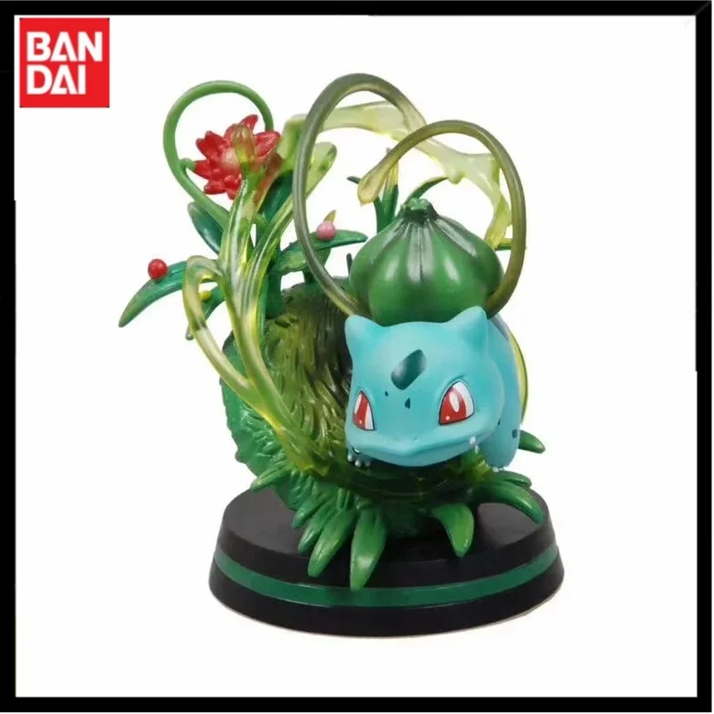 Anime Pokemon Cartoon Figure Bikachu Charizard Squirtle Bulbasaur Vulpix Scenes Version Figurine Collection Doll Toy Pvc Model