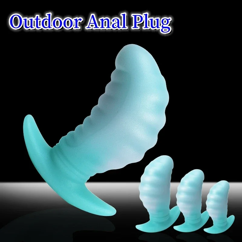 Shaped Silicone Vestibule Expansion Anal Masturbator Sex Toys Women's Vagina Men's Prostate Massager Portable Adult Toys Plug