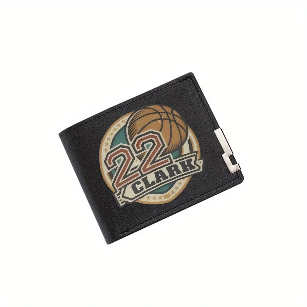 Basketball number player name sport emblem Men's Wallet Printing Design Simple Modern Stylish Business Father's Boyfriend's Chri