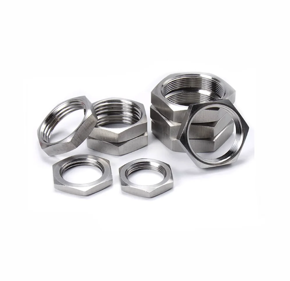 Stainless Steel 304 Fitting Hex Lock Nut BSPP (G) Threaded Pipe Fitting M6 M8 M10 M12 M14 M16 M18 M19 M20 M22 M24 M26 M28-M36
