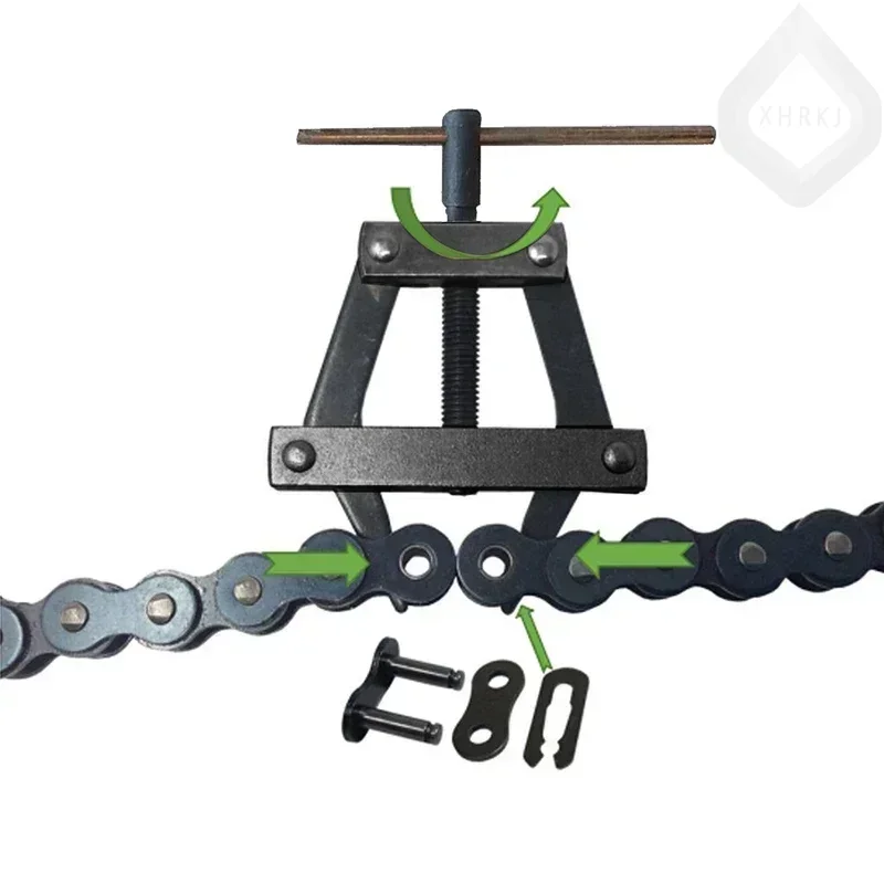 

Motorcycle Bicycle Chain Repair Tool Kit With Roller Breaker Cutter Tightener Tension Holder