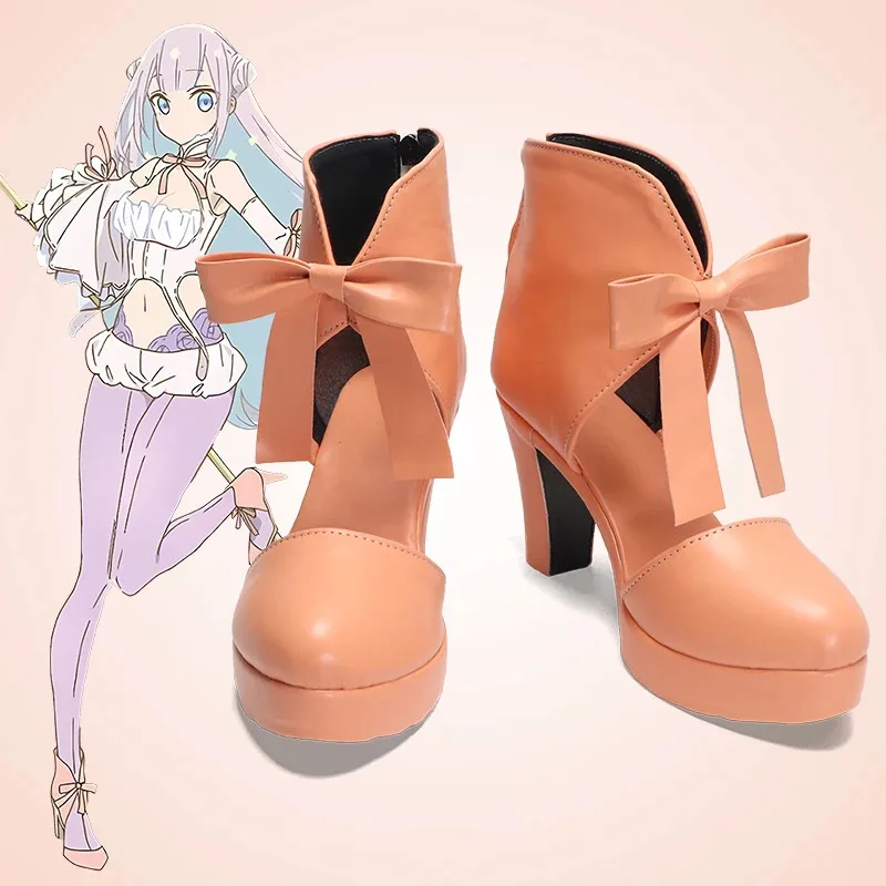 

New Anime MahoAku Mimori Byakuya Cosplay Shoes The Magical Girl and the Evil Lieutenant Used to Be Archenemies Boots