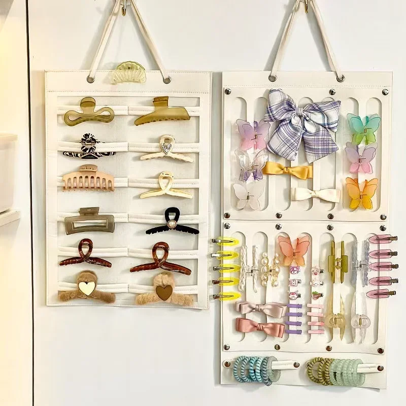Organizer zum Aufhängen von Haarschmuck, 1-teilig, Wanddekoration für Haarschleifen, Haarspangen, Haargummis, Brillen, Aufbewahrungstasche – Detail 3