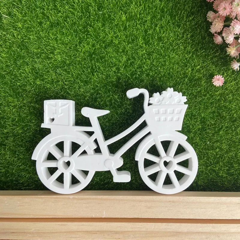 Cute Bike Cycling Silicone Mould Gypsum Mounted Incense Expanding Gypsum Decoration Mold Cycling Aromatherapy Candle Resin Mold