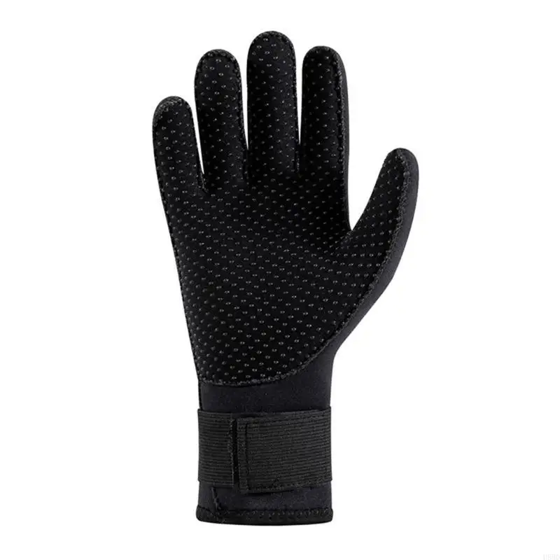 Wetsuit Winter Gloves with Adjustable Waist Strap for Scubas Diving Water Gloves 