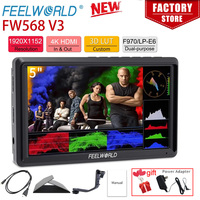 FEELWORLD FW568 V3 5.5 Inch Portable Camera DSLR Field Waveform Monitor 4K HDMI In Out Full HD 1920x1152 Tilt Arm Power Output