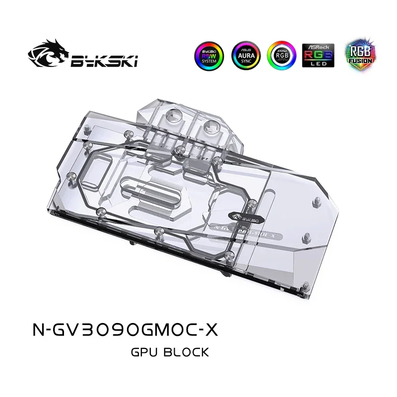 Bykski Water Block Use for GIGABYTE RTX 3080 GAMING OC 3X 10G/3090/3080ti GPU Card / Copper Radiator Block /A-RGB N-GV3090GMOC-X