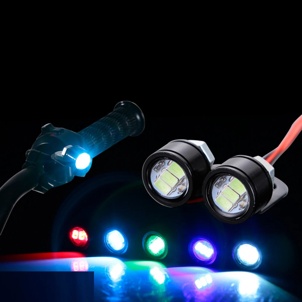 Lyr 2pcs Motorcycle  Led Light Fog Lamp Super Bright Spotlight Driving Safety Lamp Motorcycle Reverse Brake  Lamp Moto Accessori