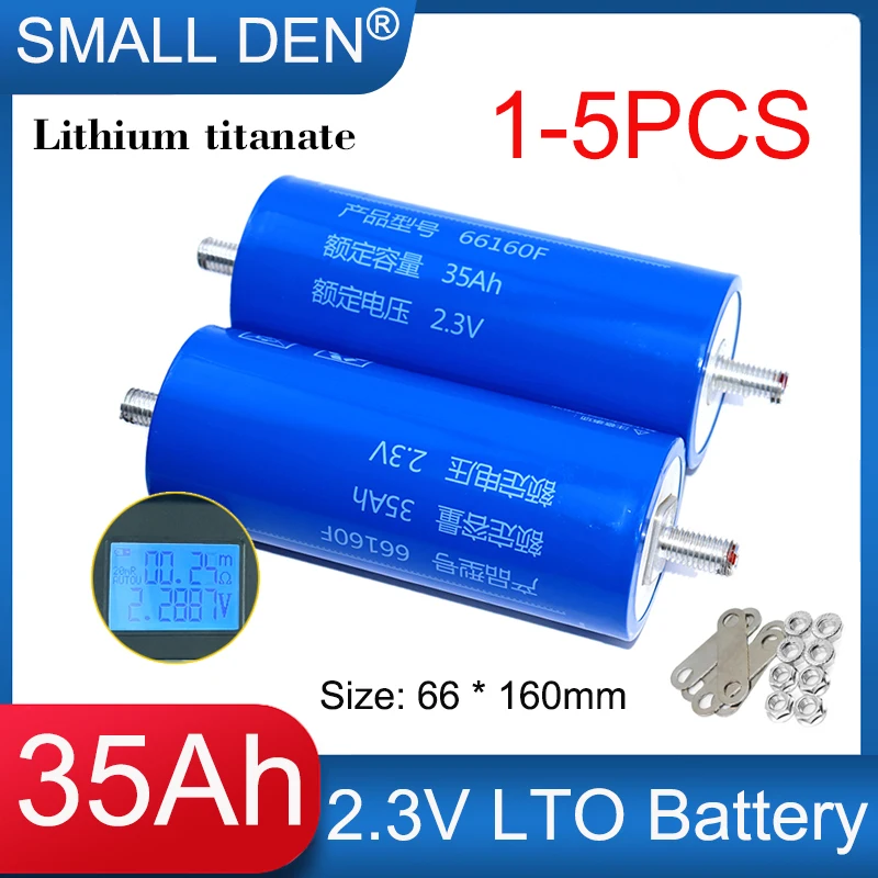 1-5PCS New 2.3V 35AH 66160 Original Yinlong Lithium Titanate LTO Battery 20C High Discharge DIY Solar RV Car Audio 25000 Cycles