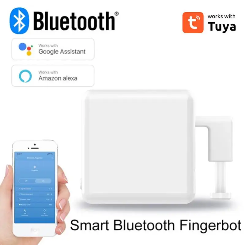 Tuya Smart Cubetouch Switch WiFi Finger Button Pusher Robot Smart Home Voice Control For Alexa Assistant