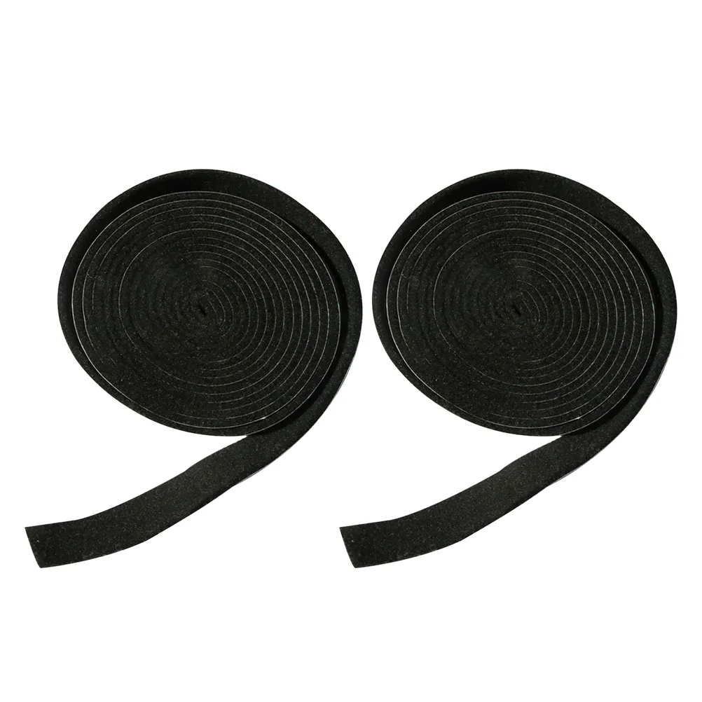 

2pcs High Temperature Resistant Felt Strips Self-adhesive Black Sealing Strip Tools Protect Furniture Reduce Noise Scratch Proof
