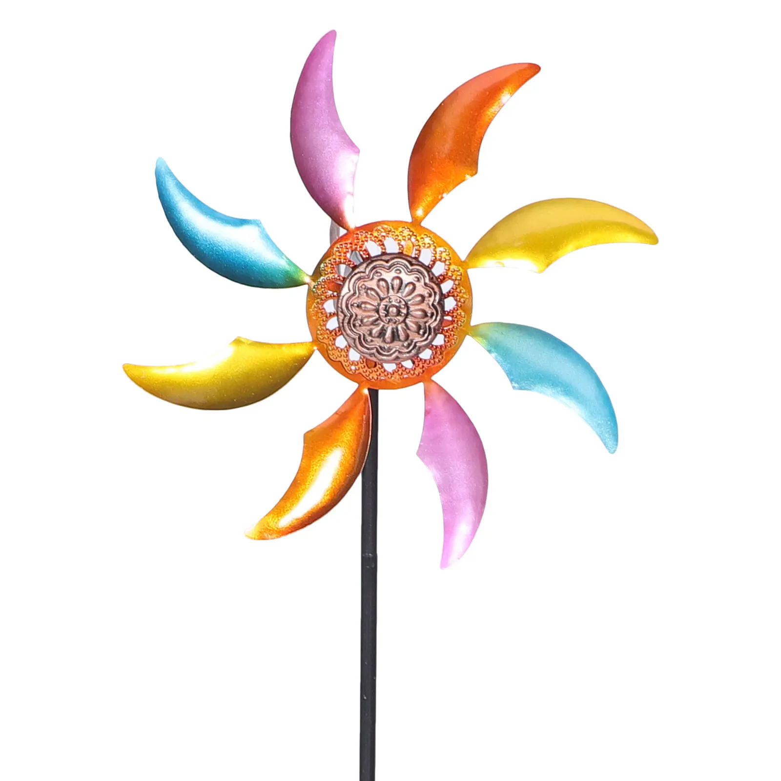 

Unique Metal Windmill Decor Garden Stake Large Pinwheel Outdoor Yard Artistic Ornaments