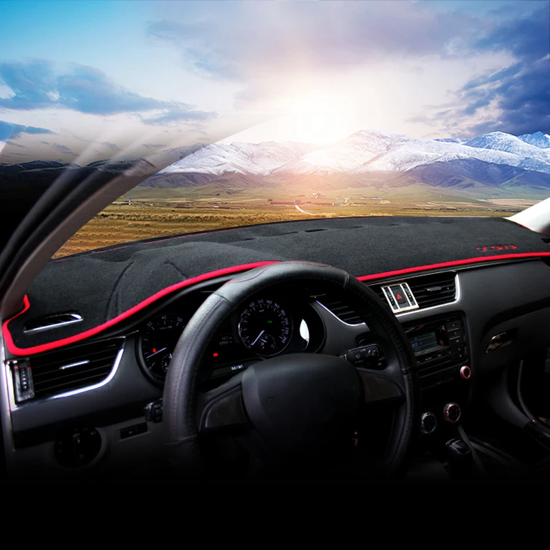 

ABAIWAI For Skoda Octavia 3 A7 MK3 5E 2013 2014 2015 2016 2017 2018 2019 Car Dashboard Mat Sun Shade Non-slip Cover Parts