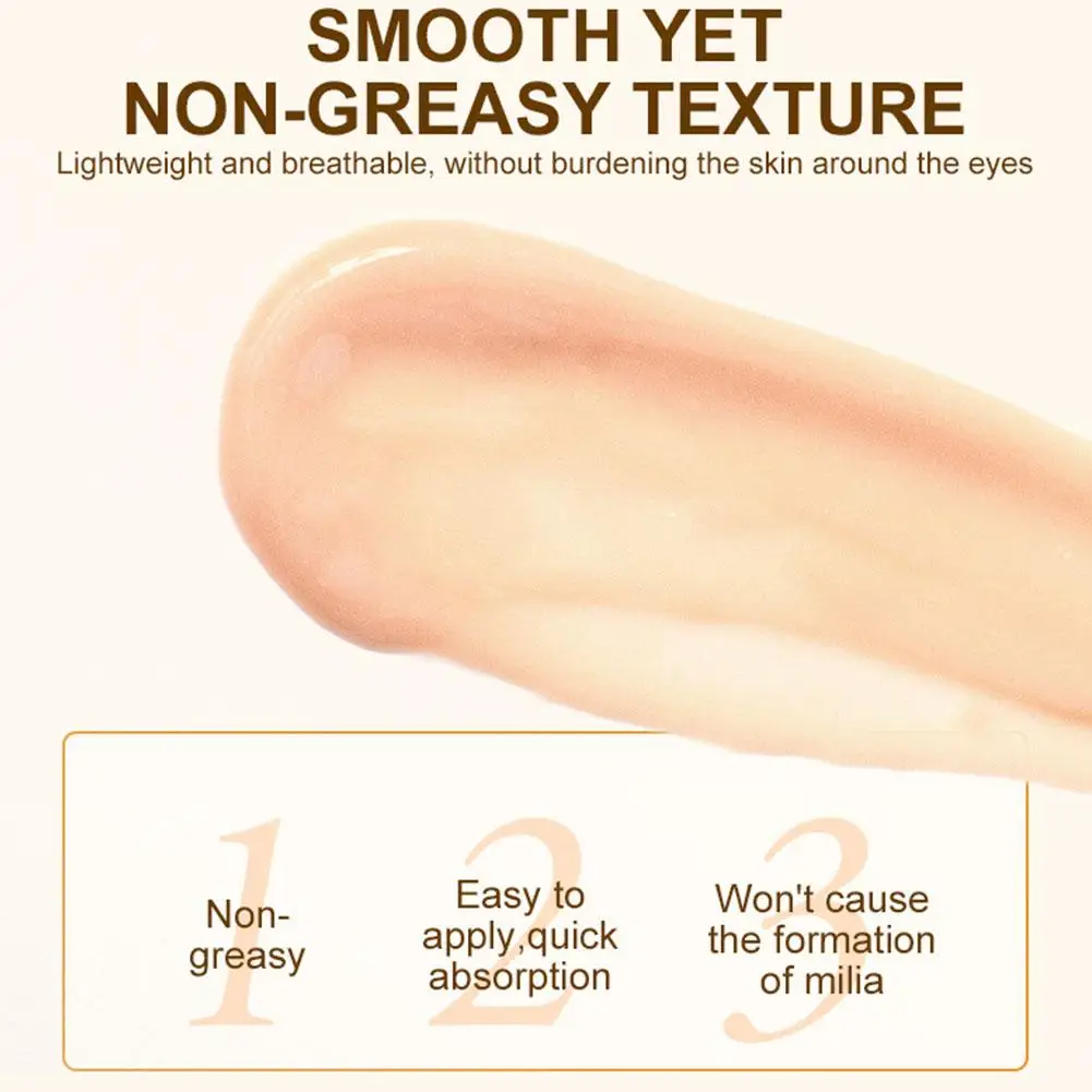 Crema antiarrugas para los ojos, masajeador de bola, 15g, líneas de elevación fina, eliminación de círculos, cuidado de la piel firme y oscura, P6y3