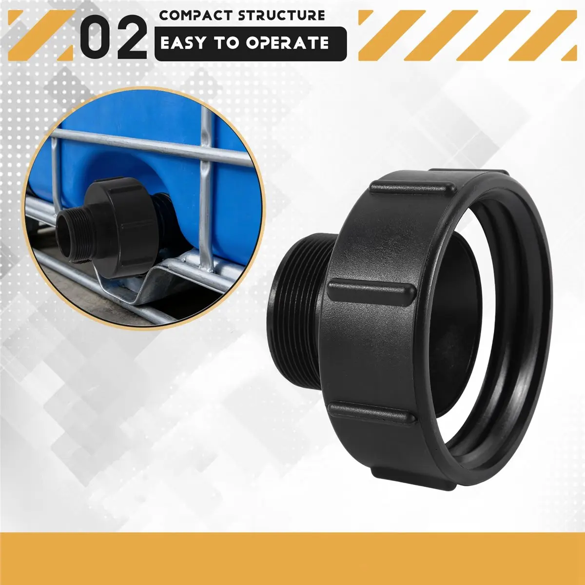 

Адаптер для IBC-контейнеров BABQ: Переходник для слива воды из IBC-контейнера S100X8 на 2 дюйма, сменный клапан-адаптер