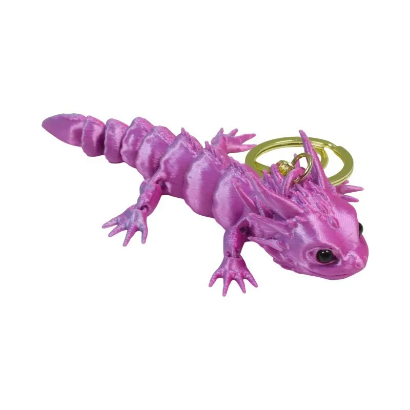 keychain lizard Dragon Keychain Fidget Toy Charms Adjustable Body Joints Pendant Creative Funny Articulated Dragon Lizard Toy