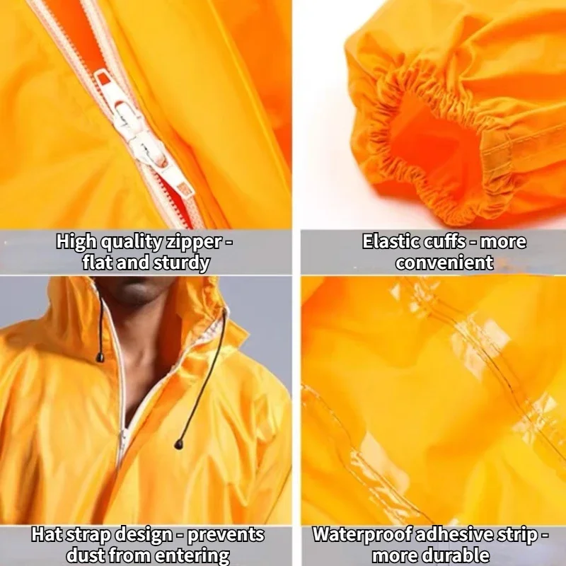 One-piece Hooded Waterproof Raincoat Outdoor Fishing Clothes Dustproof Lightweight Work Clothes for Men and Women 낚시복