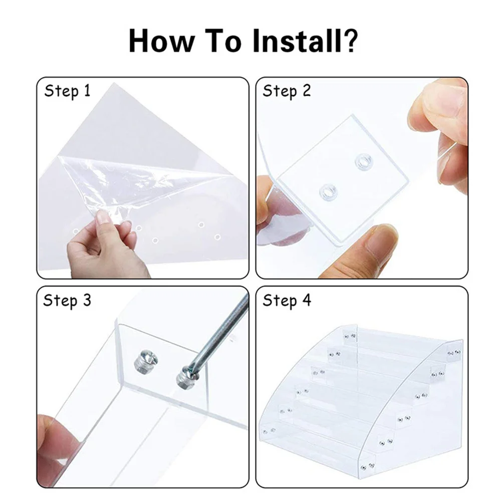 

Lipstick Storage Rack with Multi Tier for Nail Polish Organizer Clear Acrylic Holder Display Stand Essential Oils Rack Desktop