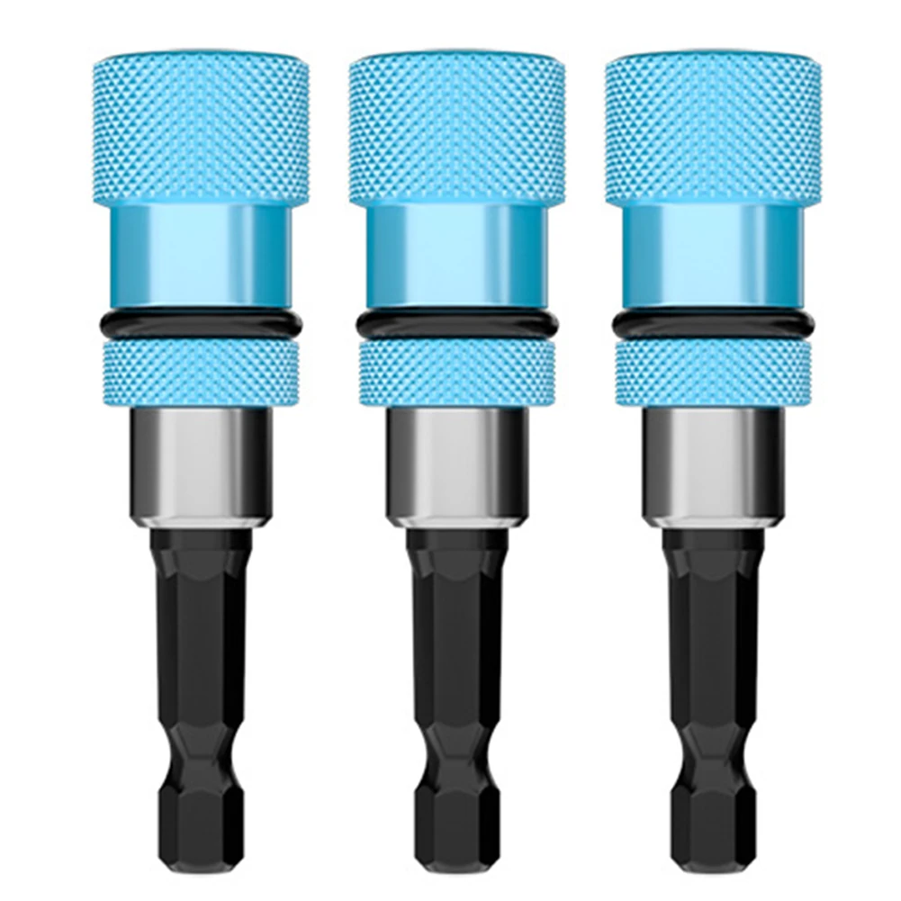 3 pçs hex haste drywall broca titular magnético 1/4 Polegada chave de fenda bit adaptador hexagonal conector de troca rápida ferramentas elétricas