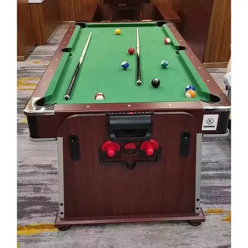 Brand For Factory Wholesale Burgundy Color 4 in 1 Multi Functions Rotating Game Table MDF Indoor Gaming Equipment for Home & view 5