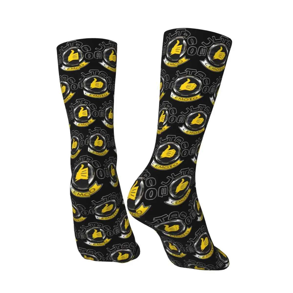 All Seasons Bultacos Alpina Motorcycles Socks Harajuku Sport Middle Tube Socks Fashion Stockings for Men Women Valentine's Day