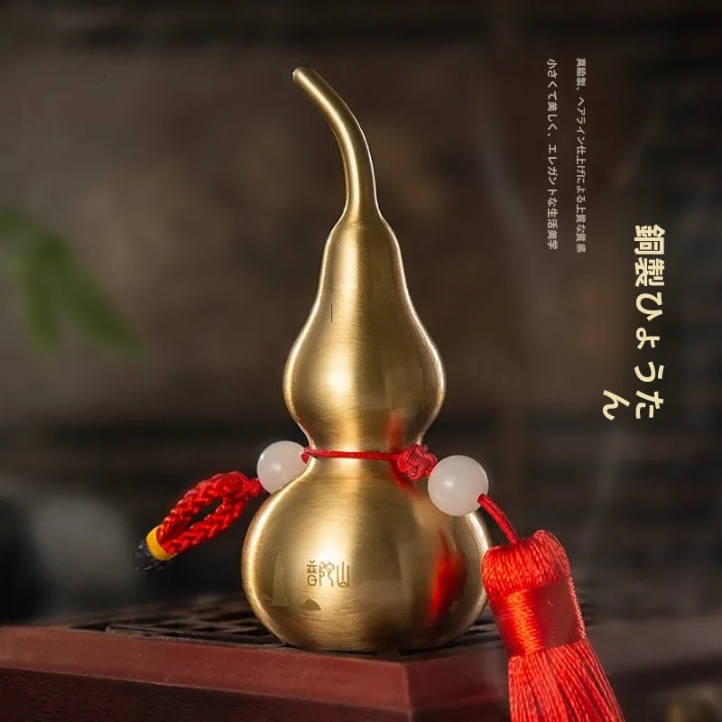 pudao-mountain-double-happiness-safe-bronze-gourd-ornament-bronze-office-car-decorations-metal-crafts-for-vehicle-decoration