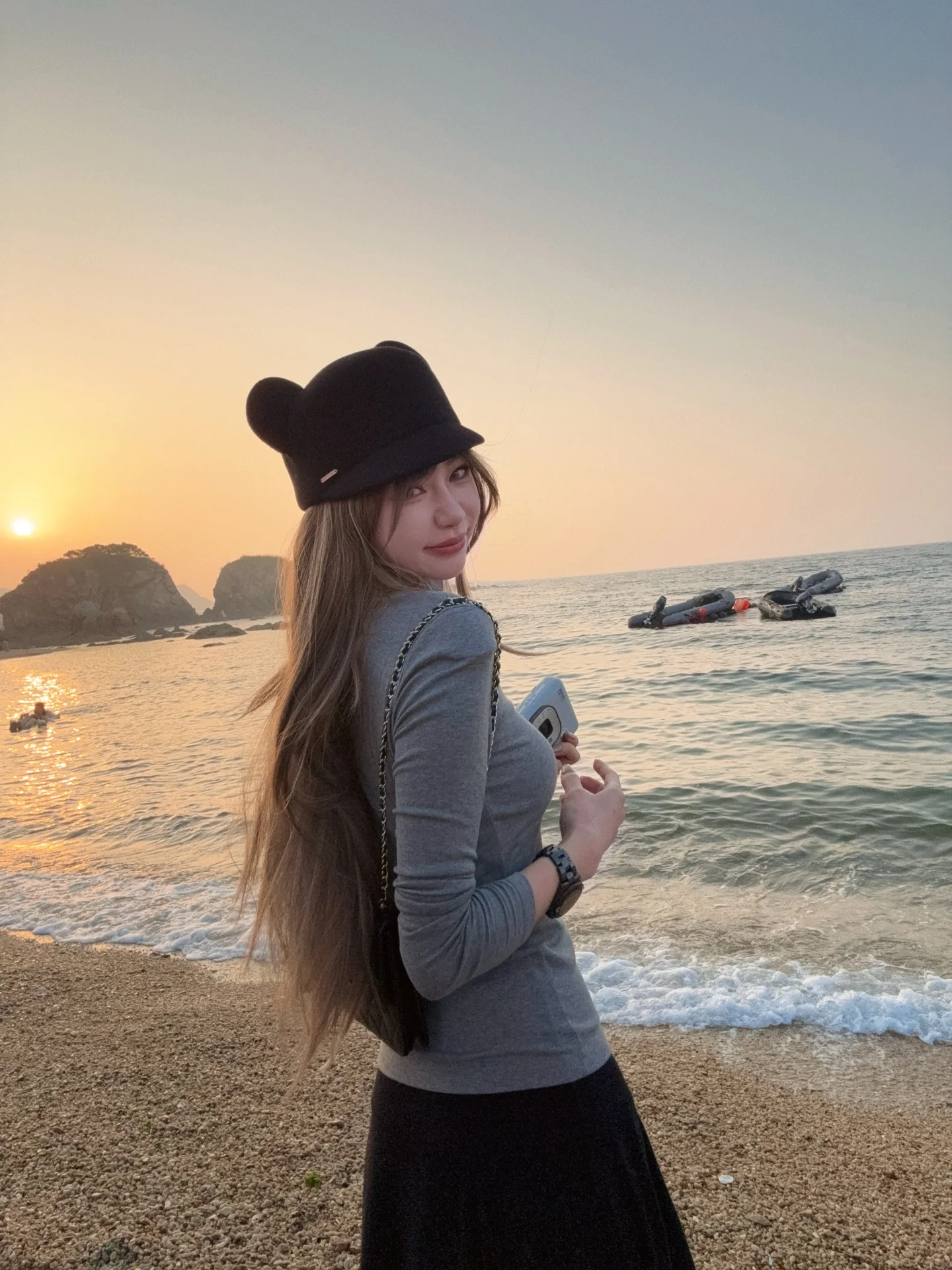 

Slimming Effectiven Women's Base irt Mixed Fiber Soft Cotton Camere Polyester Long Sve round Ne Knitted Top