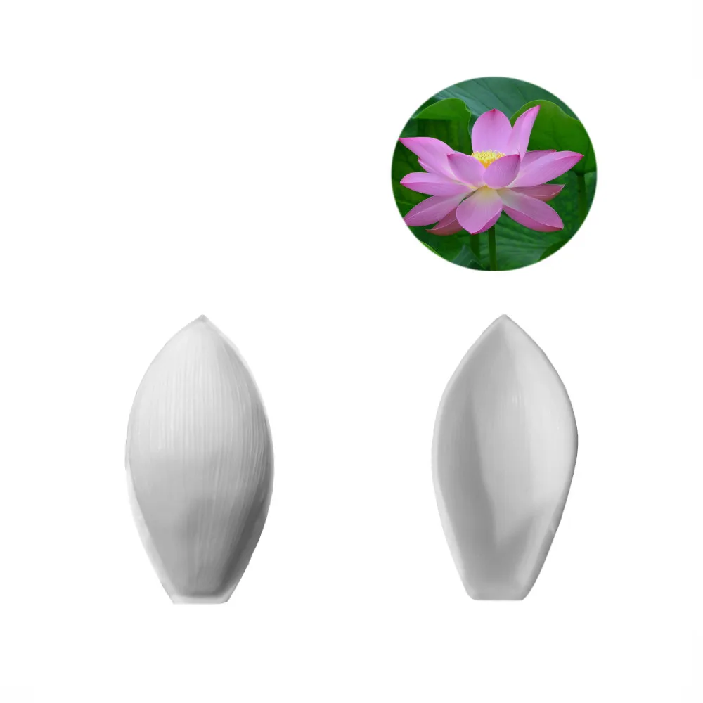 

Lotus Petal Double Sided Silicone Mold for Polymer Clay Ceramic Sugar Craft DIY Tool Food Safe Sculpture Cookie Cutter