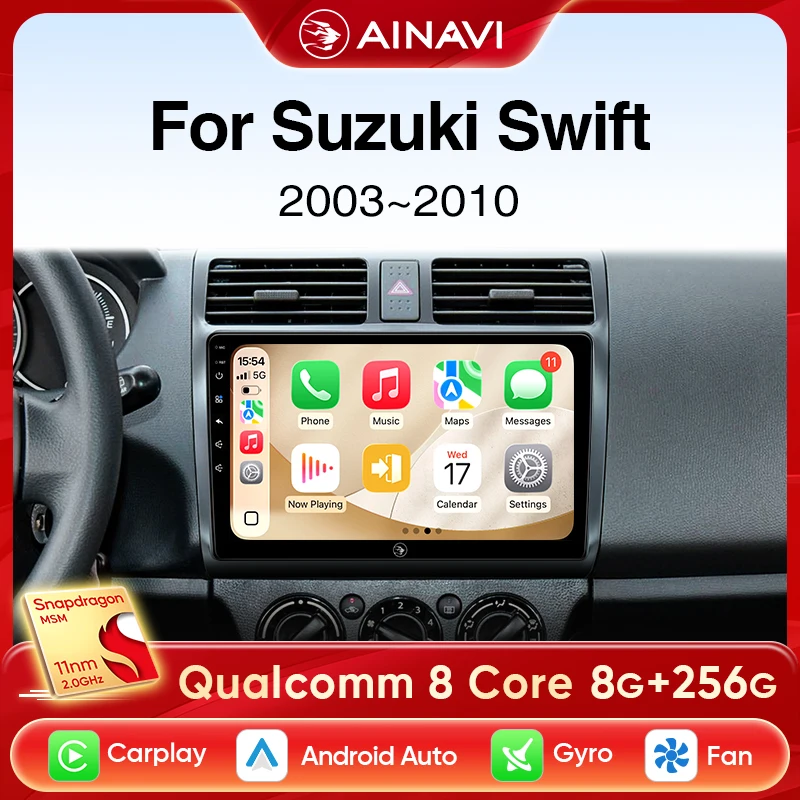 Ainavi Car Radio For Suzuki Swift 2003 2005 2006 2007 2008 2009 2010 Wireless Carplay Android Auto Car Multimedia Player 2 Din