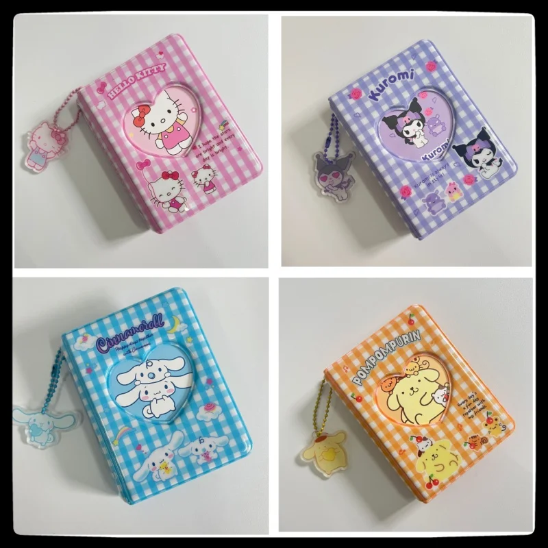 

hello kitty kuromi card book cute sanrio cartoon polaroid storage book cinnamon dog star chasing small card book anime gift