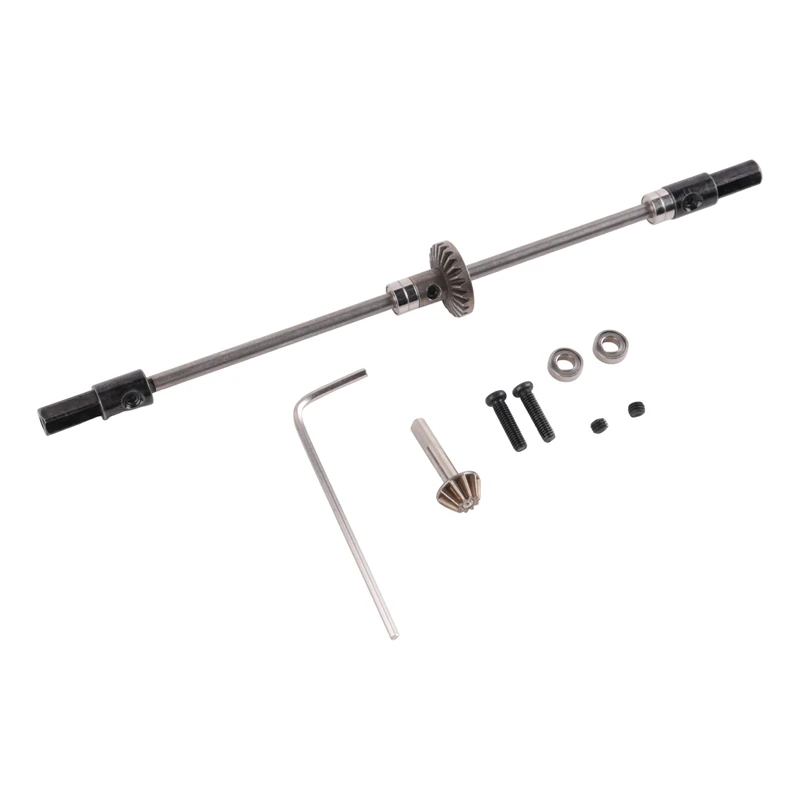 Metal Rear Axle Steel Gear Bridge Kit for D12 C14 C24 C34 B14 B24 B16 B36 1/16 RC Car Upgrade Parts [A17I Toy]