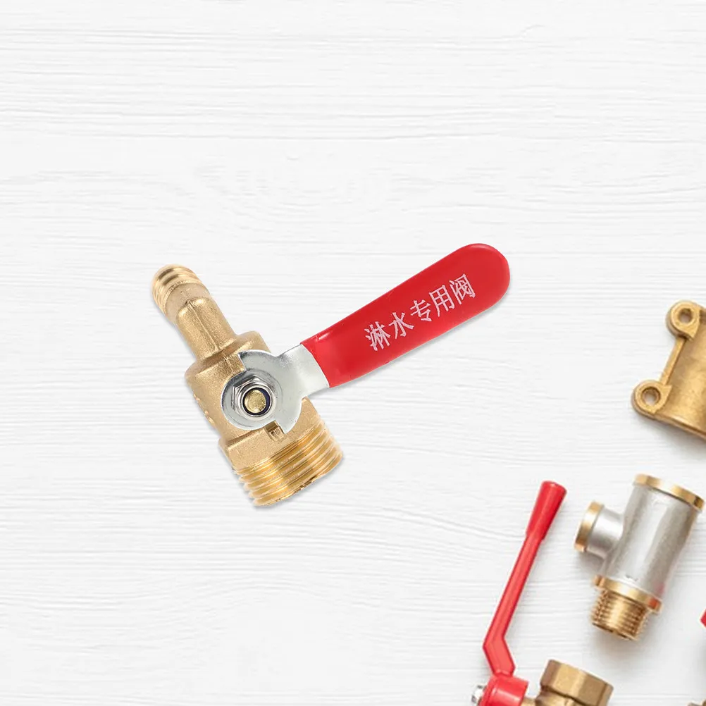Air Compressor Shut Off Valve 2 Pieces Brass Ball Drain Valve for Refrigeration and Chemical Systems