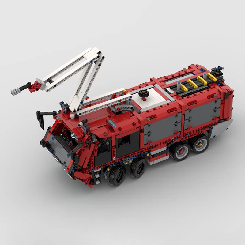 Moc قوالب بناء وحدات 42098 النمر خزان 8x8 مطار سيارة مطافئ التكنولوجيا كتل عيد الميلاد لتقوم بها بنفسك لعبة هدايا البناء #2