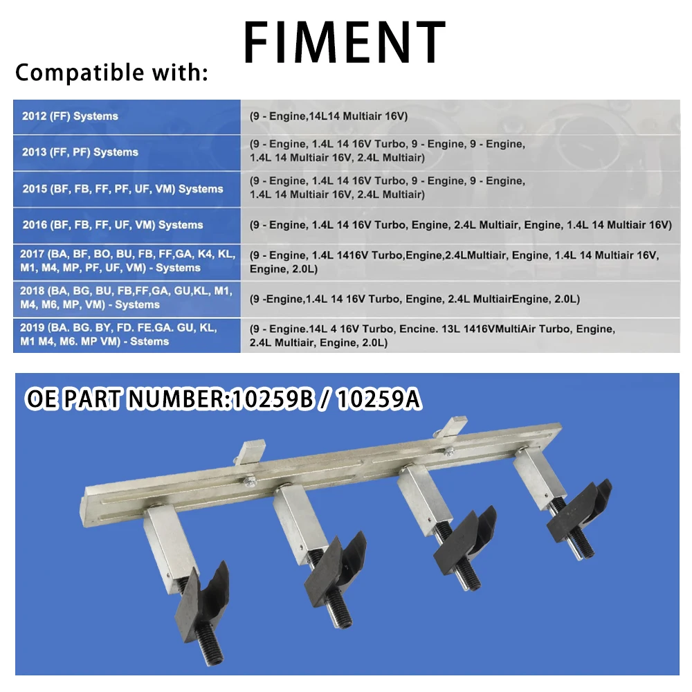 10259A أداة تجميع ضاغط المحرك 10259B لمحرك فيات MultiAir 2012-2019 1.4L 16V 2.4L BF/FB/FF/PF/UF/VM