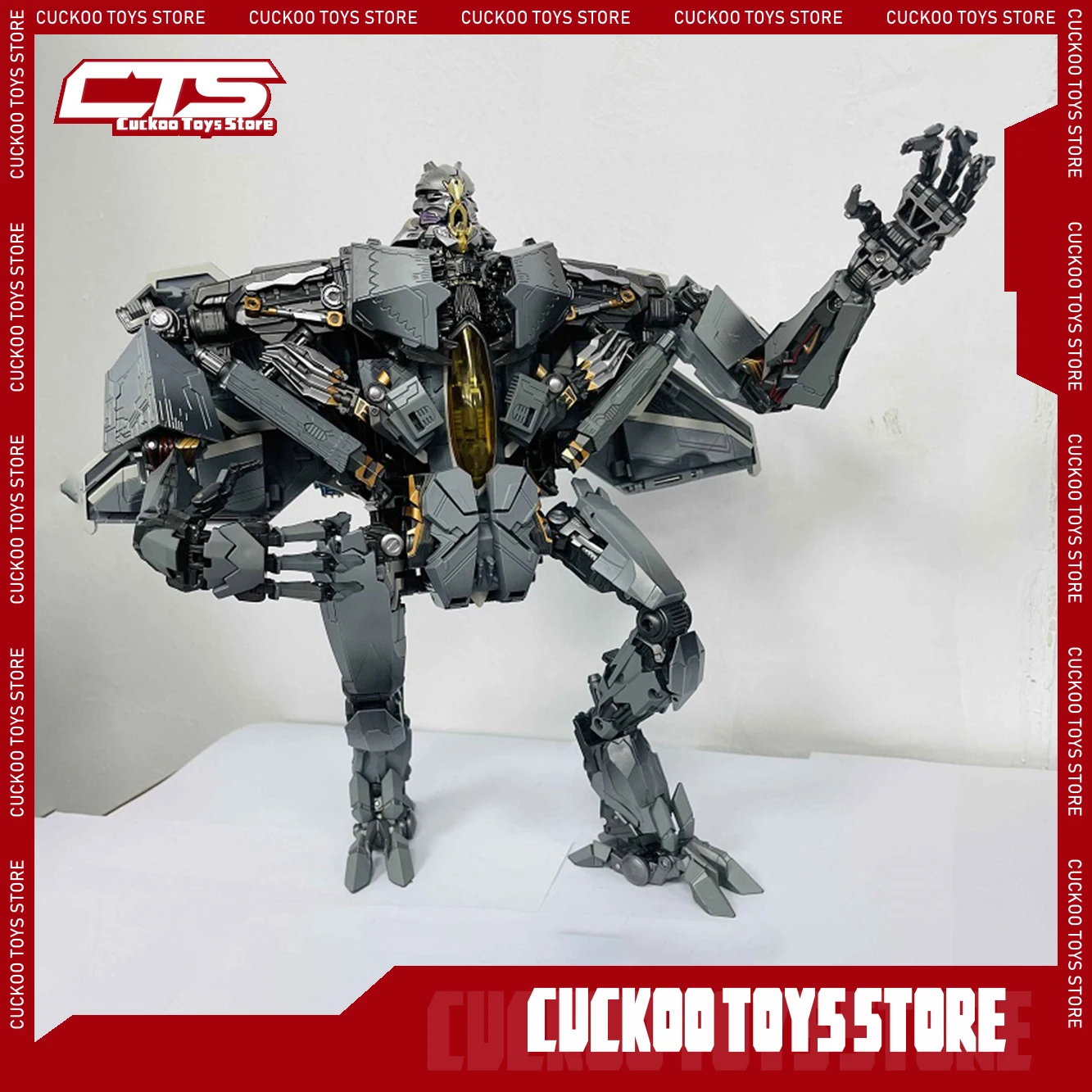 

34cm Starscream Action Figures With Light Assembly Model Alloy Statue Doll High Quality Collection Desk Decora Toy Birthday Gift