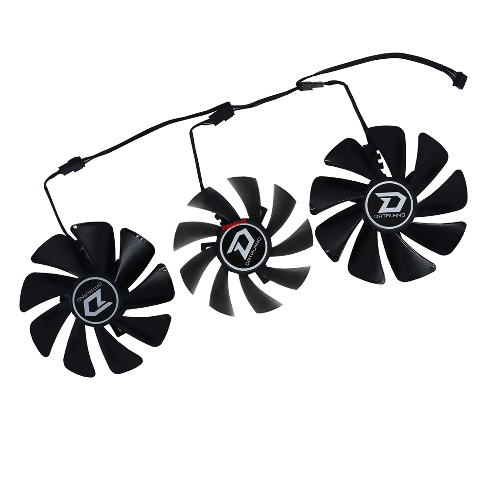 3Pcs/Set DIY GA91S2H GAA8S2U,Graphics Fan,GPU VGA Cooler,Grafikkartenventilator,GPU Kühler,Für PowerColor Red Devil RX 6900 XT,Für Powercolor AX RX 6950XT 16GB,Für Powercolor AX RX RX6800 16GB
