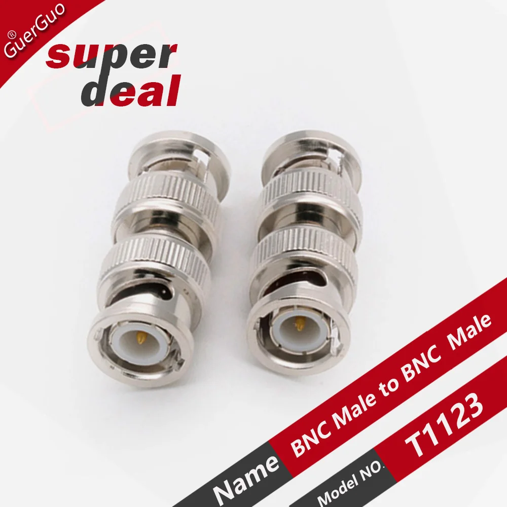 1PC RF Coaxial Adapter BNC Male to BNC Male Connector Test Converter Kit for CB Radio Extension Cable Wire Terminals