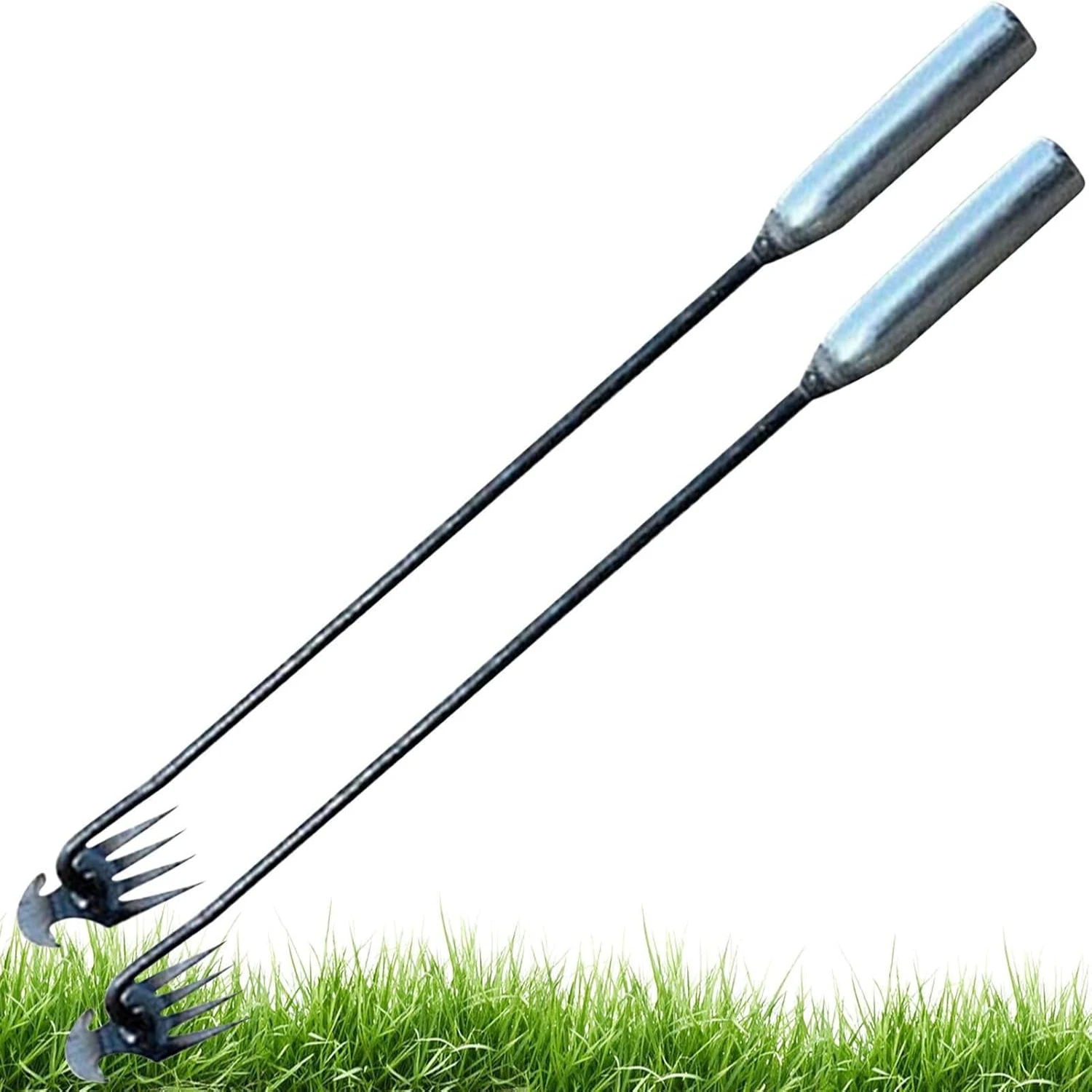 Grass Puller,Forged Manual Grass Puller with Long Handle - Wear-Resistant Grass Handling Supplies for Pleasing Environment for F