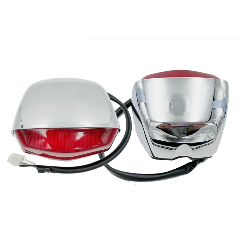 

Motorcycle Tail Lamp for Suzuki Haojue Qingqi GZ125-HS GZ150-A Chopper Rear Brake Stop Light Red Lens Lighting System With Bulb