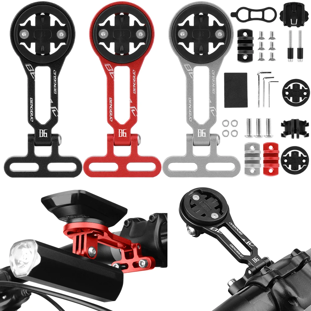 Adjustable Angle Bike Mount Bike Accessories Extended Bike Computer Mount Aluminium Alloy for Sport Action Camera & Bike Light