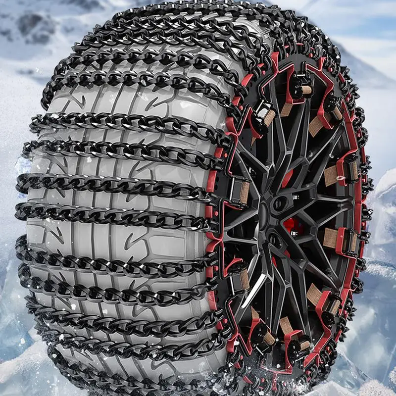 Car Snow Chain Car Snow Chains For Tires Snow Tire Chains Quick Easy Installation Tire Traction Chain Tire Chains For Car Suv