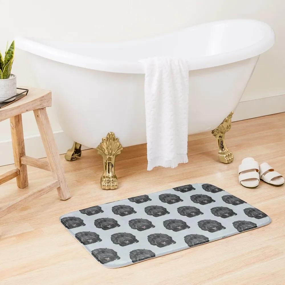 

Black Doodle / Cockapoo Dog Bath Mat Floor Toilet Bath Rugs Mat