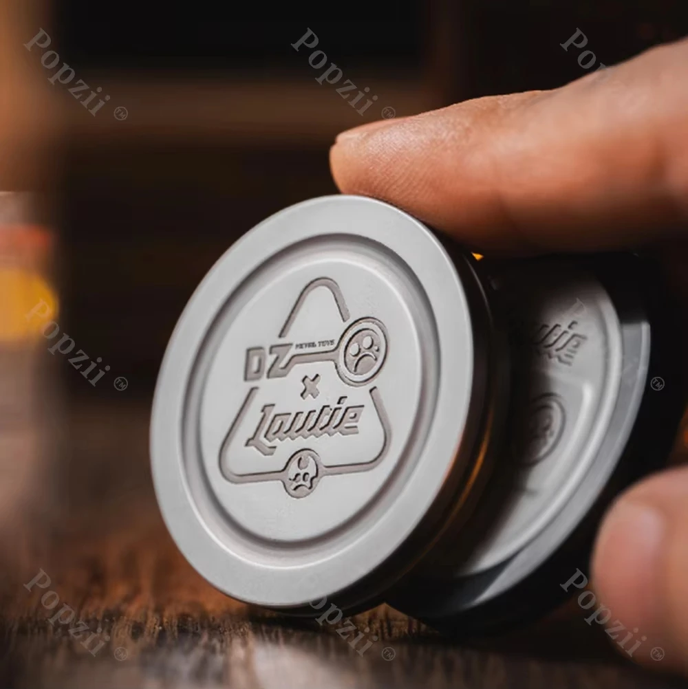 LAUTIE & Dz Zirconium Coating Mechanical Ratchet Coin Adults Stress Relief Toy Fingertip Tricks EDC Flips Decompression Toy