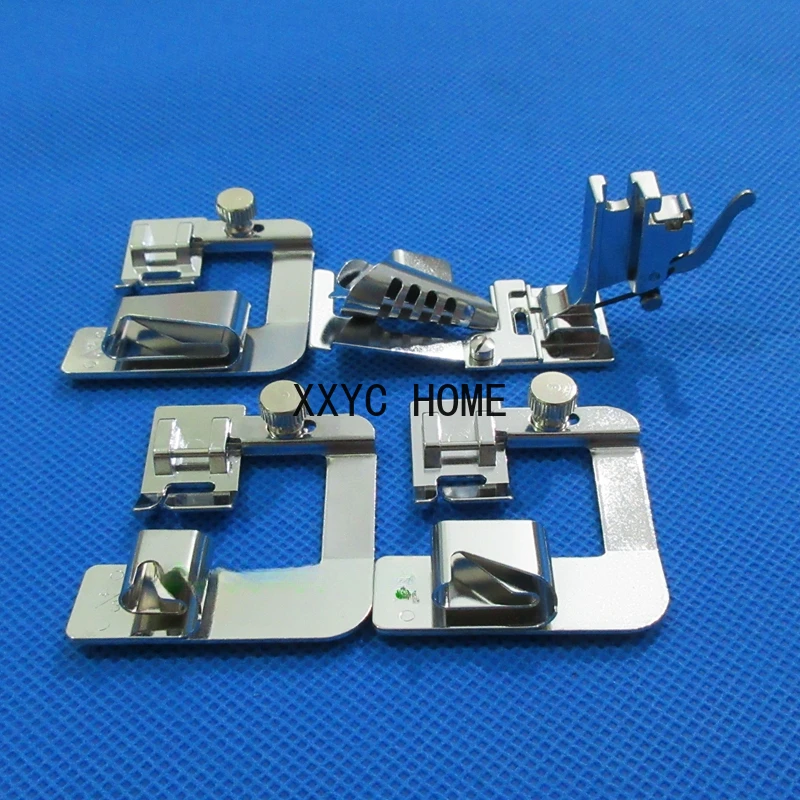 

4 PCS for Juki TL98Q, TL98QE & TL98E SERIES bias tape binder,Roller hemmer foot