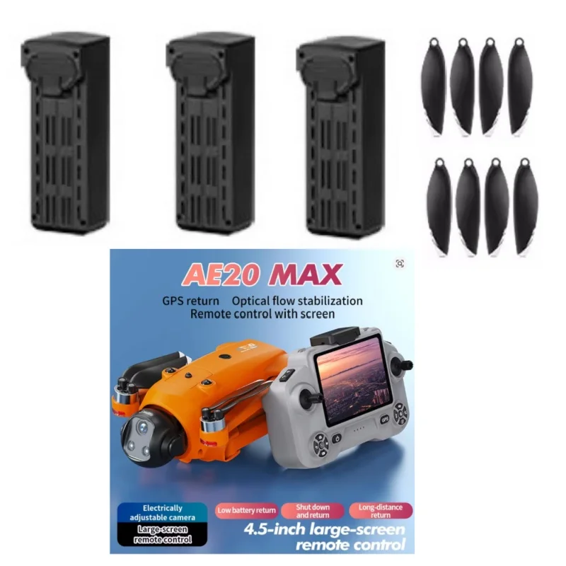 

AE20 MAX GPS Drone Battery 7.4V 1300mah Battery/Propeller For AE20MAX Drone Battery Blades AE20 Dron Battery AE20 MAX GPS Dron