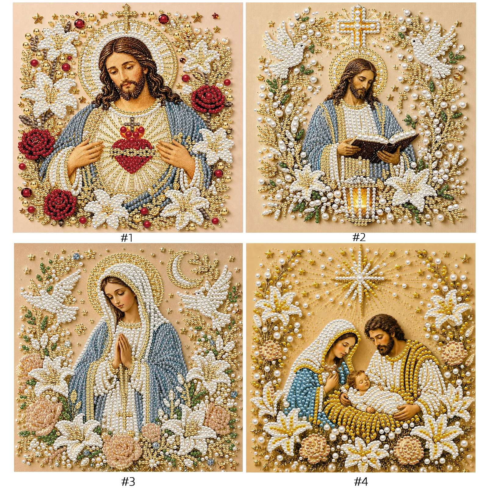 5D DIY Pearl Painting Kit with - Resin Art Frame recension och pris