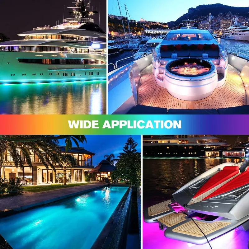 IP68 Waterproof Emitting Diode Boat Light 30W DC12V Underwater Yacht