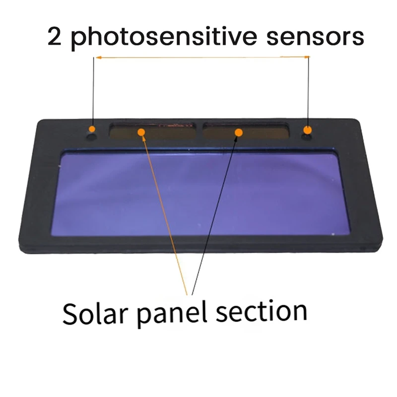 Lenti per saldatura ad energia solare Occhiali per saldatura con oscuramento automatico Casco per saldatura Maschera Accessori per lenti per saldatura Occhiali durevoli 1 pezzo