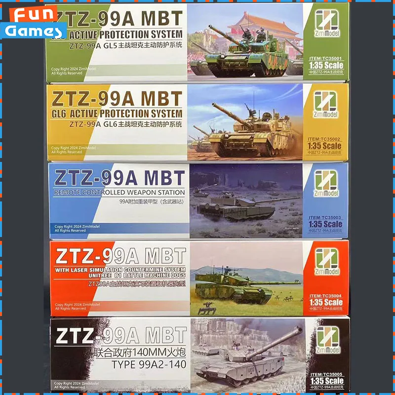 1/35 Zimi Montieren Figur ZTZ-99A MBT Haupt Mattle Tanks TC35001-5 Montage Modell Zimmer Ornament